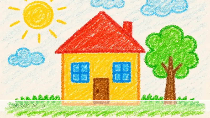 Cara Menggambar Rumah untuk Anak SD