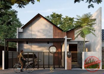 desain rumah industrial low budget